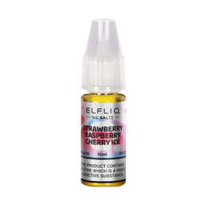 E-liquid bottle with fruit flavors